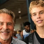 Actor Don Johnson smiling alongside his son, Jasper Breckenridge Johnson.