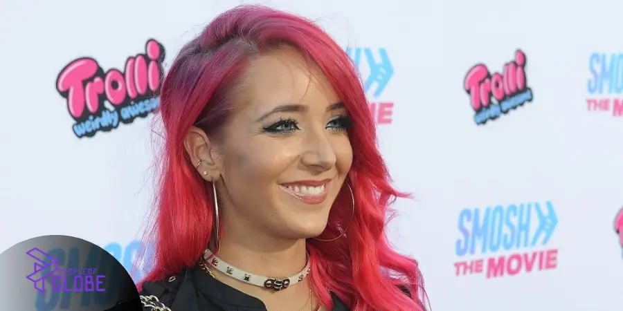 A classic portrait of Jenna Marbles from her early YouTube career, representing her influence as a digital pioneer.