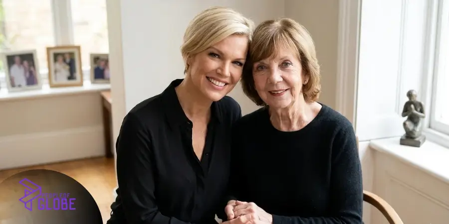 Melodie Kelly, a retired British opera singer, smiling alongside her daughter, actress Hannah Waddingham.