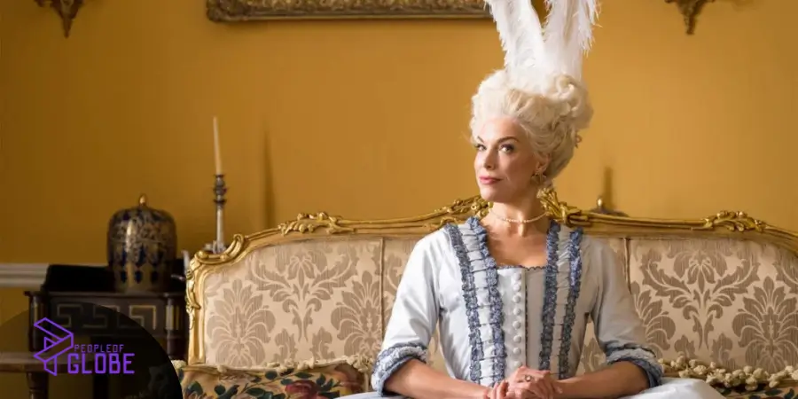 Hannah Waddingham in a theatrical period costume, a craft she learned from her mother, Melodie Kelly.