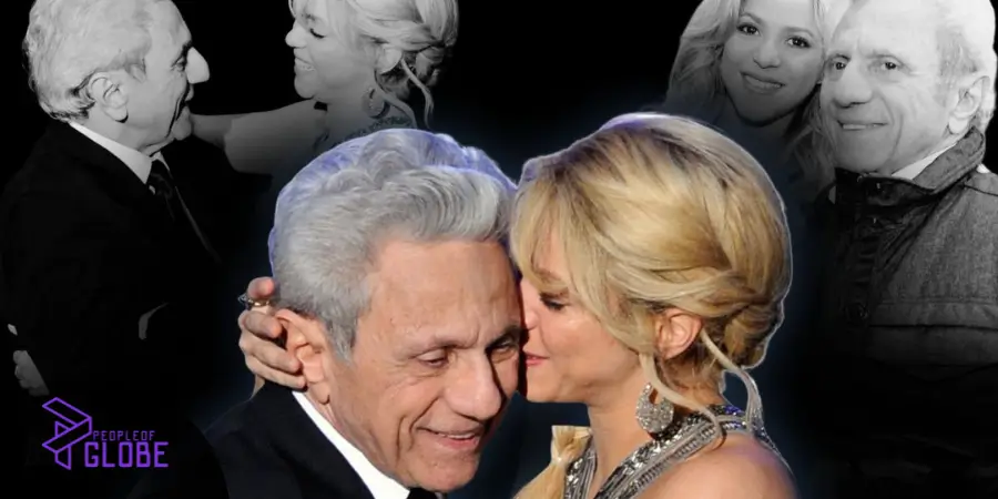 A collage featuring William Mebarak Chadid and Shakira, highlighting the heritage shared by Patricia Mebarak.